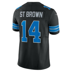 Nike Amon-Ra St. Brown Detroit Lions 2nd Alternate Vapor F.U.S.E. Limited Jersey Black