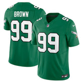 Nike Jerome Brown Philadelphia Eagles Alternate Vapor F.U.S.E. Limited Jersey Kelly Green
