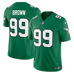 Nike Jerome Brown Philadelphia Eagles Alternate Vapor F.U.S.E. Limited Jersey Kelly Green