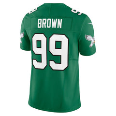 Nike Jerome Brown Philadelphia Eagles Alternate Vapor F.U.S.E. Limited Jersey Kelly Green