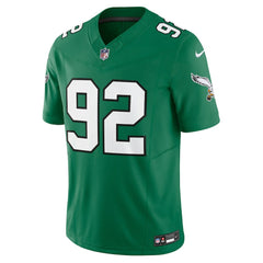 Nike Reggie White Philadelphia Eagles Alternate Vapor F.U.S.E. Limited Jersey Kelly Green