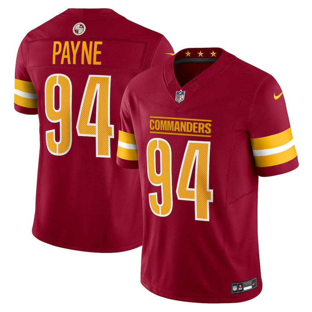 Nike Daron Payne Washington Commanders Vapor F.U.S.E. Limited Jersey Burgundy