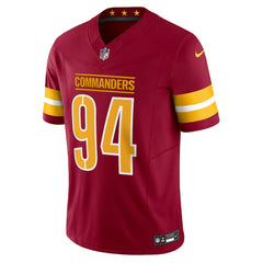 Nike Daron Payne Washington Commanders Vapor F.U.S.E. Limited Jersey Burgundy