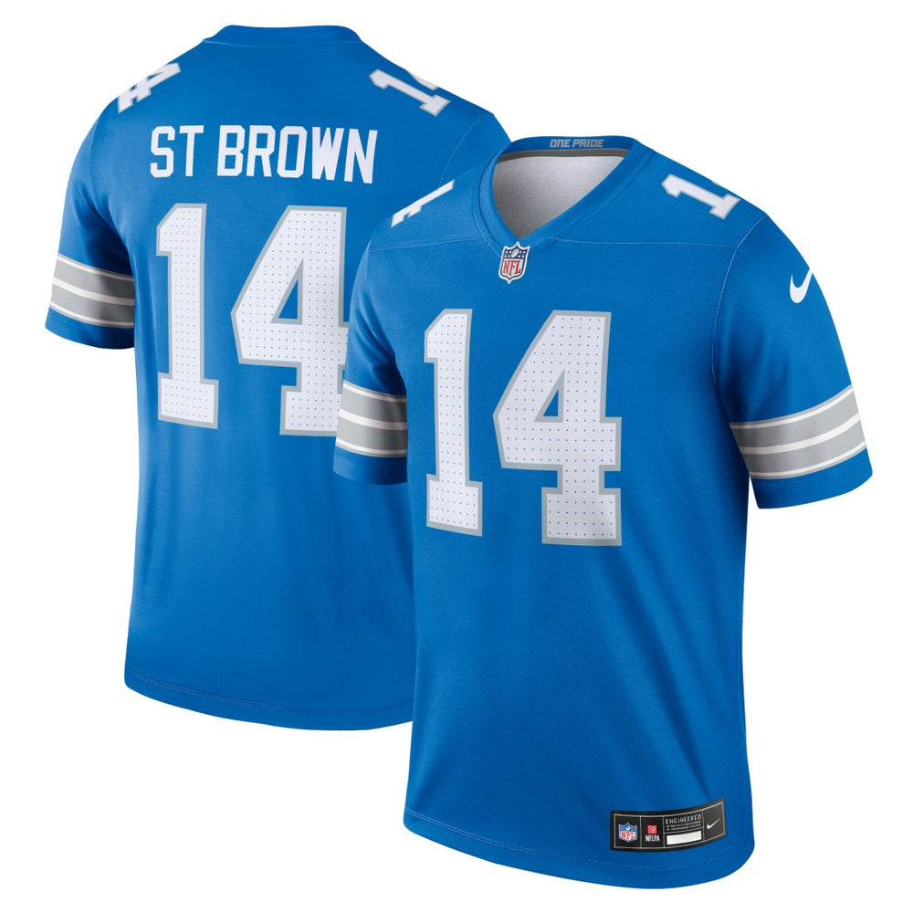 Nike Amon-Ra St. Brown Detroit Lions Legend Player Performance Top Blue