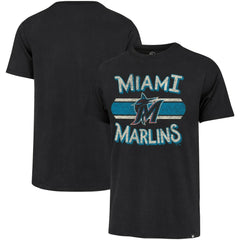 Miami Marlins '47 Renew Franklin T-Shirt - Black - 47 brand on Sale