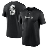 Seattle Mariners Nike Fashion Over Shoulder Logo Legend T-Shirt - Black - Nike Online