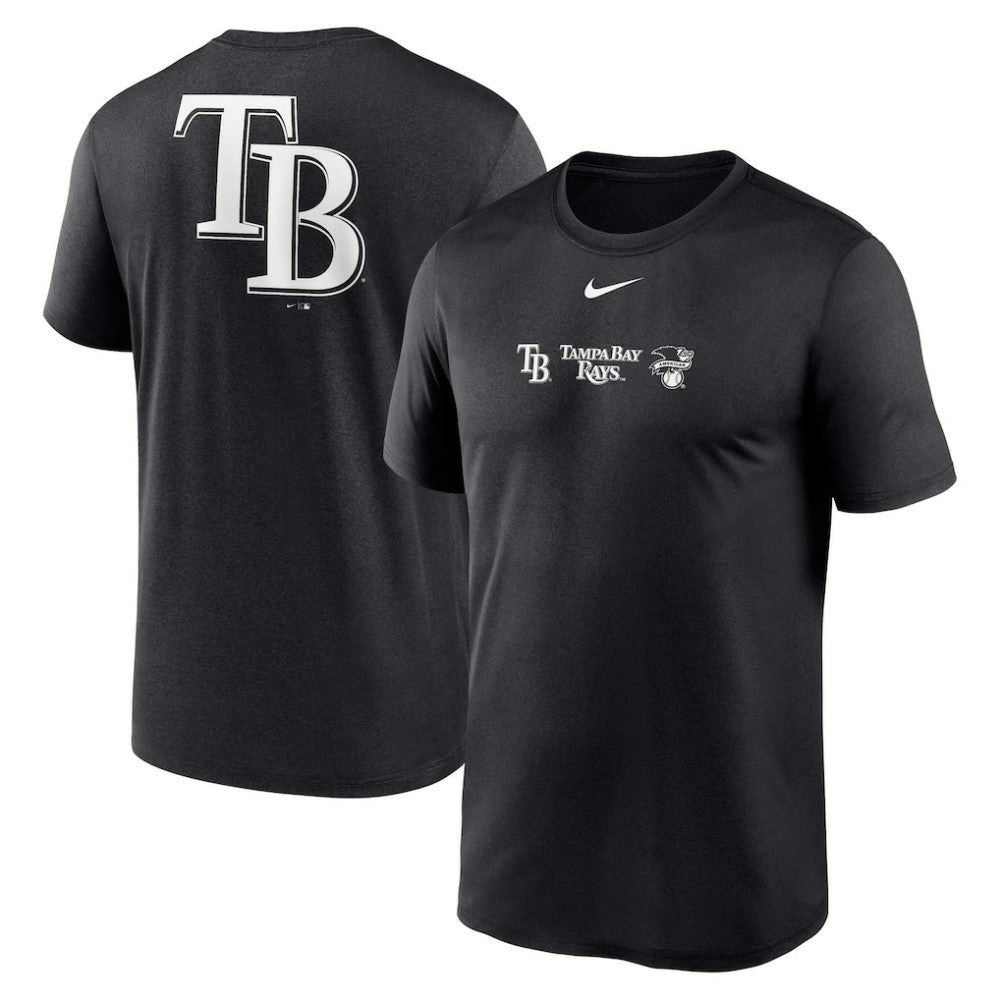 Tampa Bay Rays Nike Fashion Over Shoulder Logo Legend T-Shirt - Black - Nike Discount