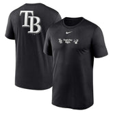 Tampa Bay Rays Nike Fashion Over Shoulder Logo Legend T-Shirt - Black - Nike Discount