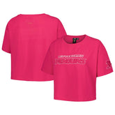Pittsburgh Penguins Pro Standard Women's Triple Pink Cropped Boxy T-Shirt - NHL 200410510