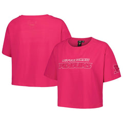 Pittsburgh Penguins Pro Standard Women's Triple Pink Cropped Boxy T-Shirt - NHL 200410510