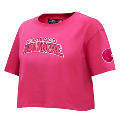 Colorado Avalanche Pro Standard Women's Triple Pink Cropped Boxy T-Shirt - NHL 200410511