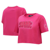Vegas Golden Knights Pro Standard Women's Triple Pink Cropped Boxy T-Shirt - NHL 200410512