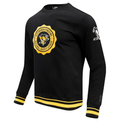 Pittsburgh Penguins Pro Standard Crest Emblem Pullover Sweatshirt - Black - NHL 200410535