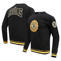 Boston Bruins Pro Standard Crest Emblem Pullover Sweatshirt - Black - NHL 200410536