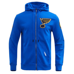 St. Louis Blues Pro Standard Classic Chenille Full-Zip Hoodie Jacket - Blue - NHL 200410614