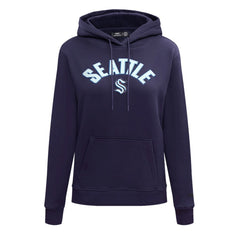 Seattle Kraken Pro Standard Women's Classic Chenille Pullover Hoodie - Navy - NHL 200410624