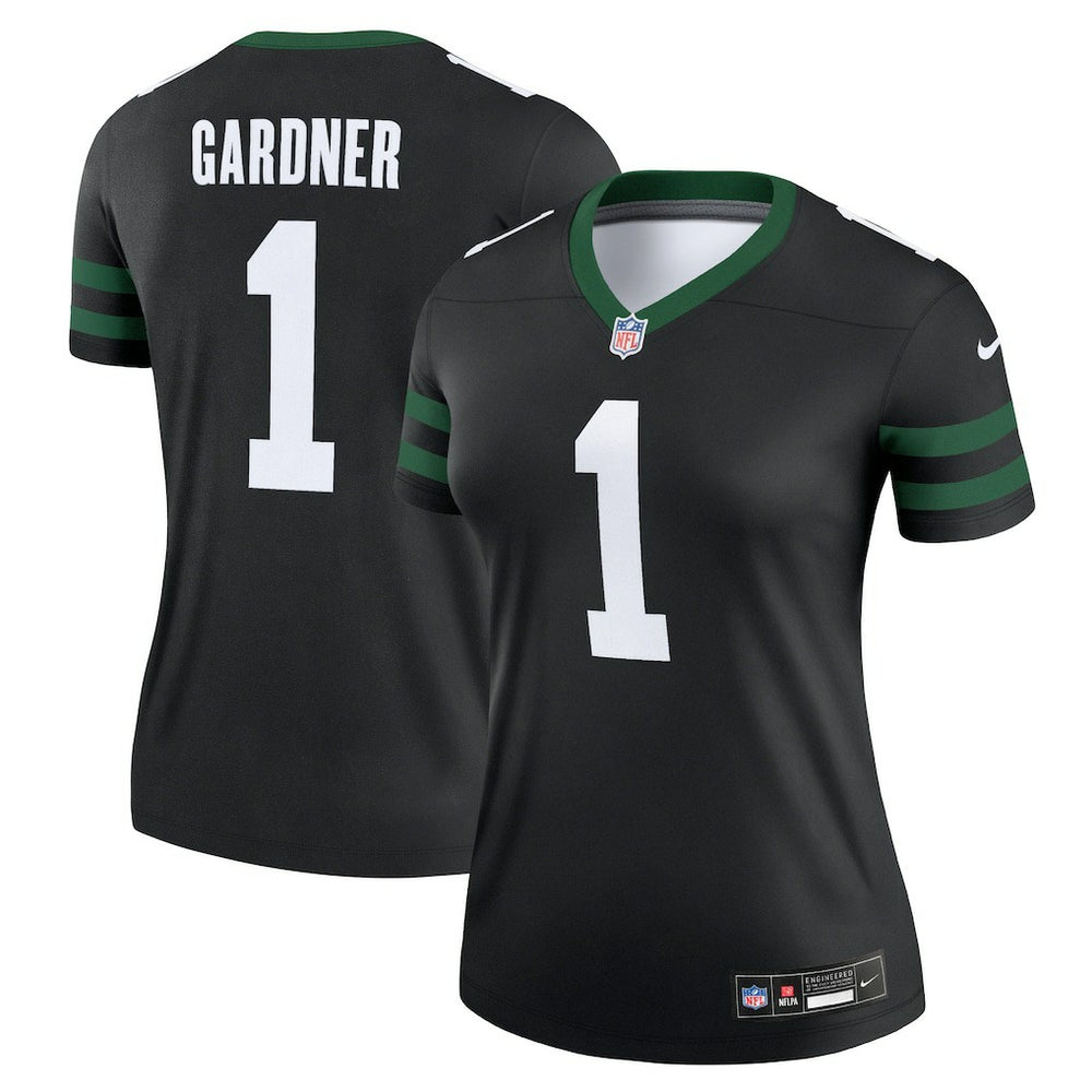 Nike Ahmad Sauce Gardner New York Jets Women's Alternate Legend Player Performance Top Legacy Black