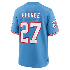 Nike Eddie George Tennessee Titans Retired Player Alternate Game Jersey Light Blue