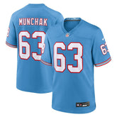 Nike Mike Munchak Tennessee Titans Retired Player Alternate Game Jersey Light Blue