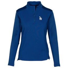 Los Angeles Dodgers Levelwear Women's Daybreak Insignia 2.0 Quarter-Zip Pullover Top - Royal - MLB Discount