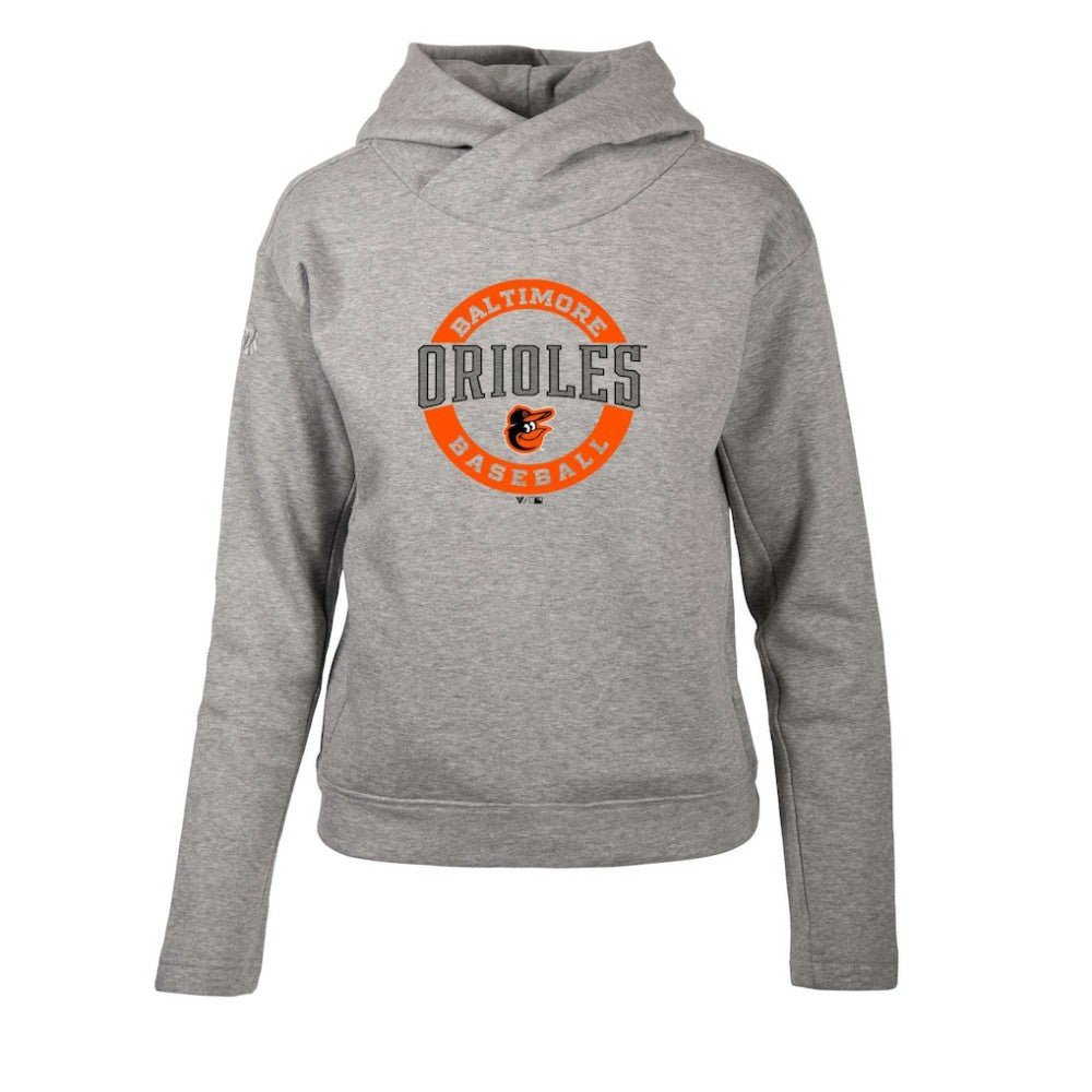 Baltimore Orioles Levelwear Women's Evian Pullover Hoodie - Heather Gray - MLB Discount