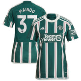 Kobbie Mainoo Manchester United Women's 2023/24 Away Replica Player Jersey Green - Adidas cheap