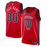 New Orleans Pelicans Jordan Brand Unisex Swingman Custom Jersey Red Statement Edition