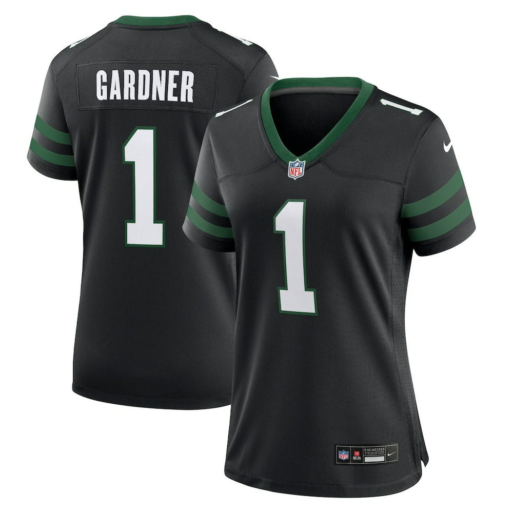 Nike Ahmad Sauce Gardner New York Jets Women's Alternate Game Jersey Legacy Black