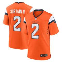 Nike Patrick Surtain II Denver Broncos Mile High Collection Game Jersey Orange