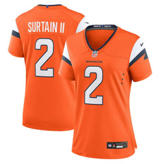 Nike Patrick Surtain II Denver Broncos Women's Mile High Collection Game Jersey Orange