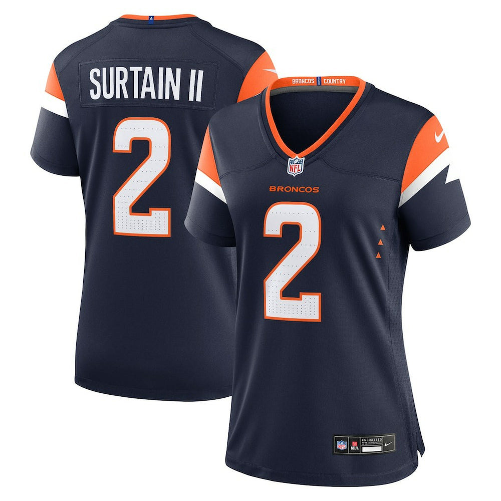Nike Patrick Surtain II Denver Broncos Women's Mile High Collection Alternate Game Jersey Navy