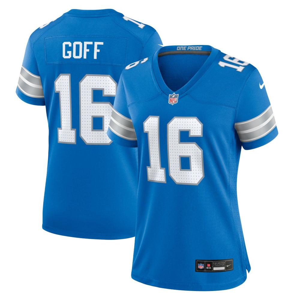 Nike Jared Goff Detroit Lions Women's Game Jersey Blue