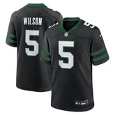 Nike Garrett Wilson New York Jets Alternate Game Jersey Legacy Black