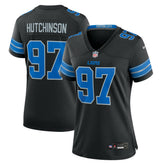 Nike Aidan Hutchinson Detroit Lions Women's 2nd Alternate Game Jersey Black