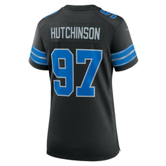 Nike Aidan Hutchinson Detroit Lions Women's 2nd Alternate Game Jersey Black