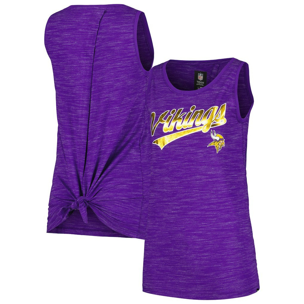 Minnesota Vikings New Era Women's Space Dye Active Tank Top Purple