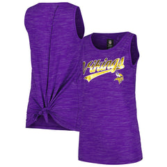 Minnesota Vikings New Era Women's Space Dye Active Tank Top Purple