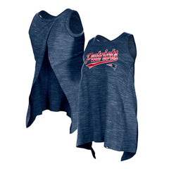 New England Patriots New Era Women's Space Dye Active Tank Top Navy