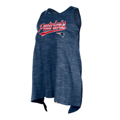 New England Patriots New Era Women's Space Dye Active Tank Top Navy