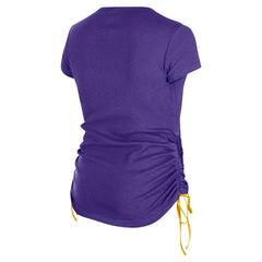 Minnesota Vikings New Era Women's Ruched Side T-Shirt Purple