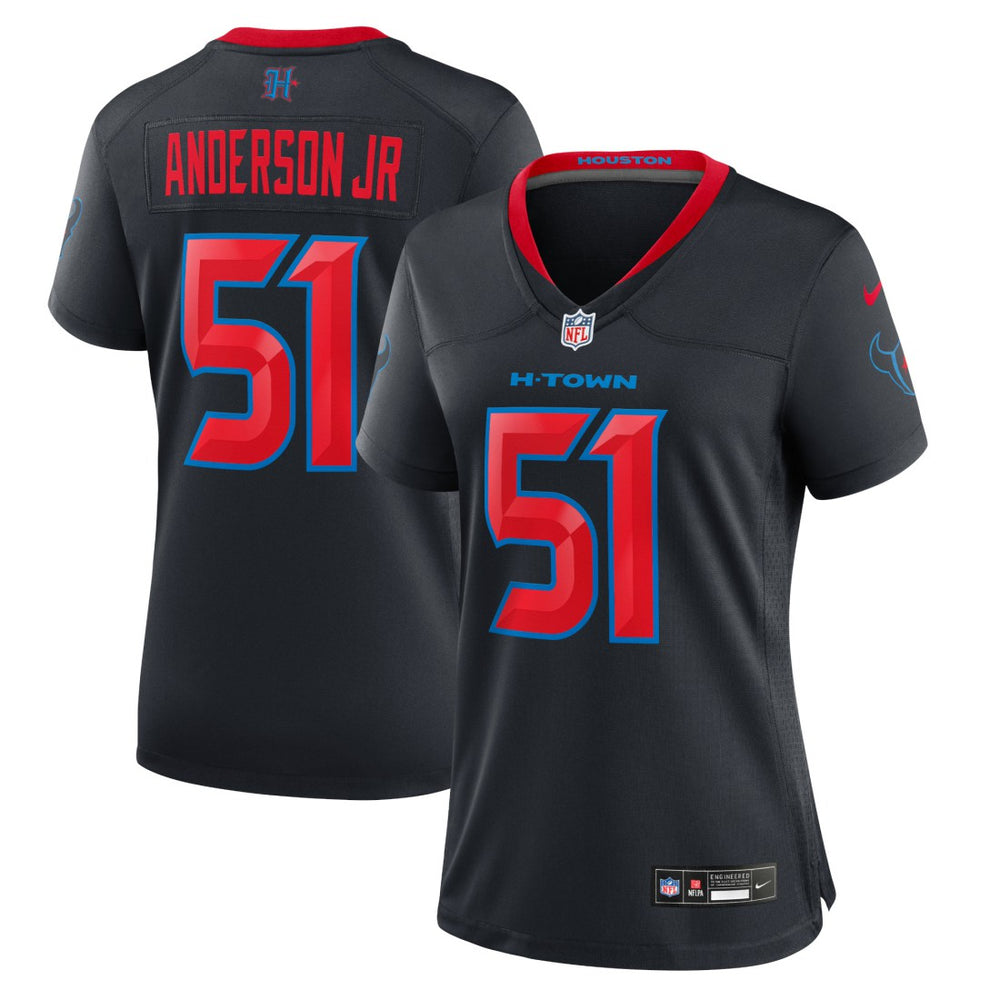 Nike Will Anderson Jr. Houston Texans Women's 2nd Alternate Game Jersey Navy