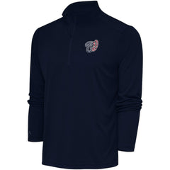Washington Nationals Antigua Patriotic Tribute Quarter-Zip Pullover Top - Navy - MLB Sale