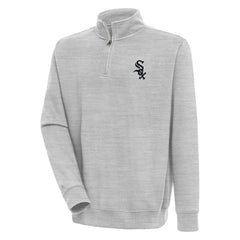 Chicago White Sox Antigua Victory Quarter-Zip Pullover Top - Heather Gray - MLB Online