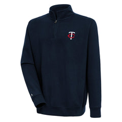 Minnesota Twins Antigua Victory Quarter-Zip Pullover Top - Navy - MLB Sale