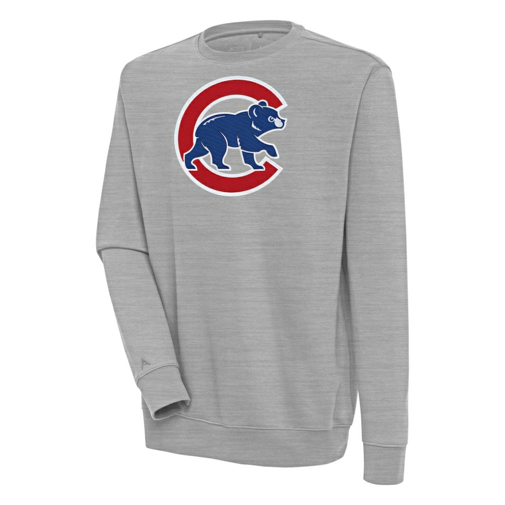 Chicago Cubs Antigua Victory Pullover Sweatshirt - Heather Gray - MLB on Sale