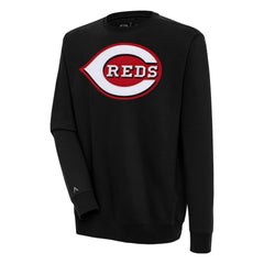 Cincinnati Reds Antigua Victory Pullover Sweatshirt - Black - MLB on Sale
