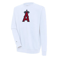 Los Angeles Angels Antigua Victory Pullover Sweatshirt - White - MLB Discount