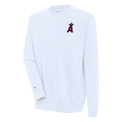 Los Angeles Angels Antigua Victory Pullover Sweatshirt - White - MLB on Sale