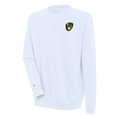 Milwaukee Brewers Antigua Victory Pullover Sweatshirt - White - MLB on Sale