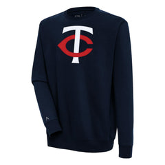 Minnesota Twins Antigua Victory Pullover Sweatshirt - Navy - MLB Discount